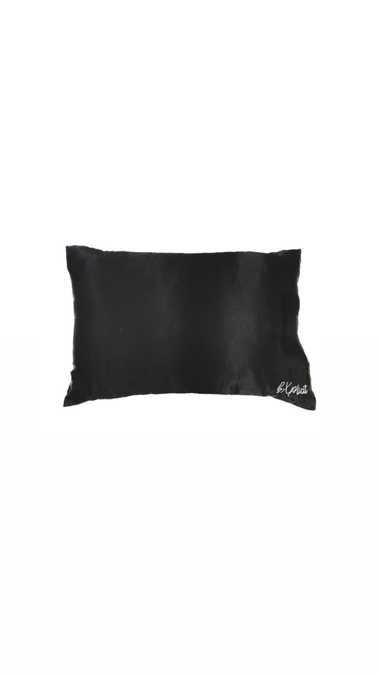 Black Satin Pillow Case